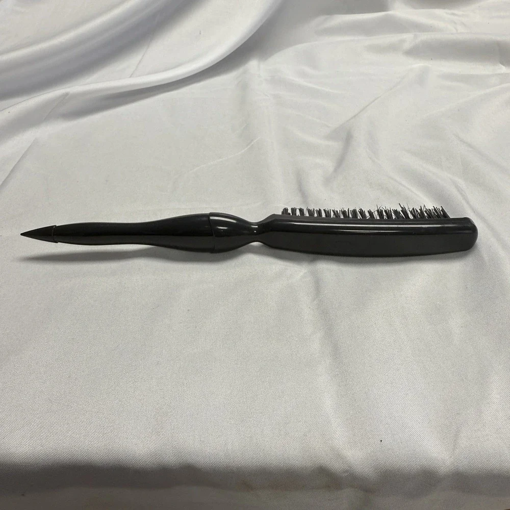 Vintage Goody‎ Hair Brush Black Plastic Volumizing Nylon Bristle Teasing Styling